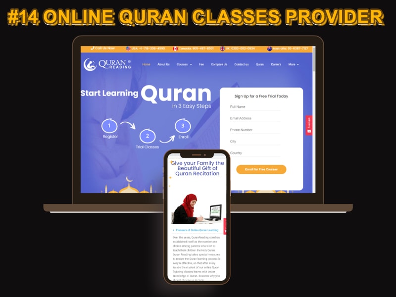 14. Quran Reading Academy - Top Ranked Online Quran Classes Providers